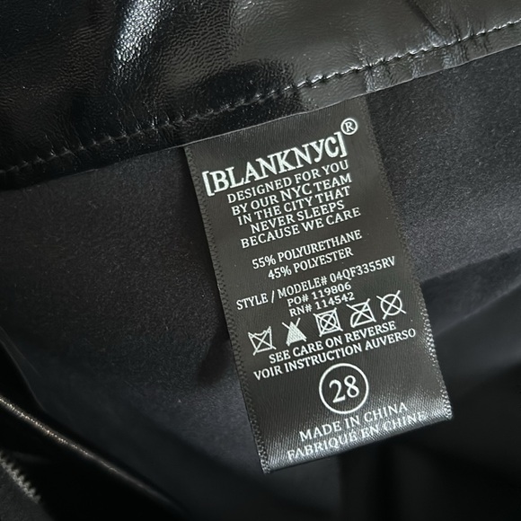 Blank NYC Faux Leather Pants - Picture 3 of 3